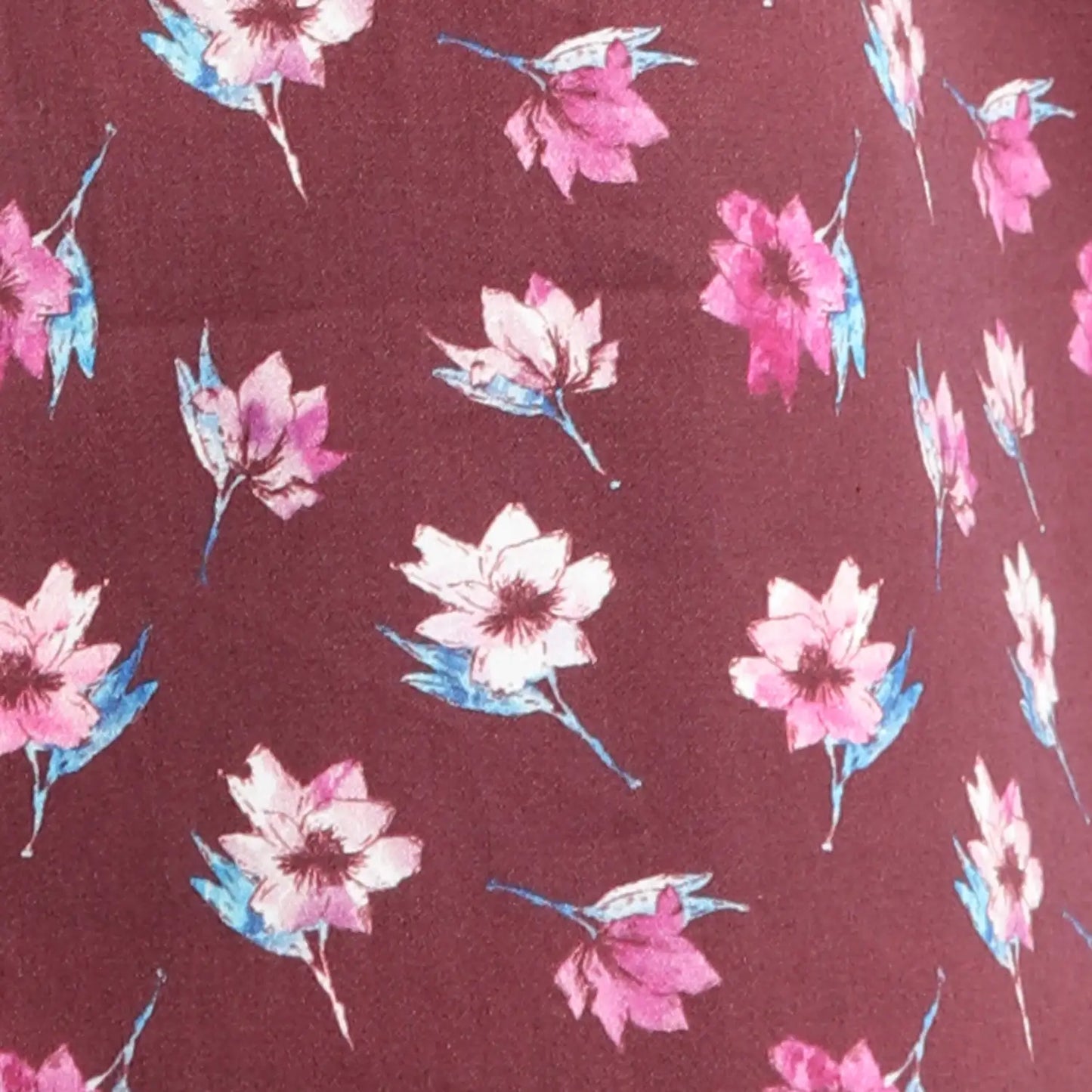 Men Maroon Regular Fit Print Cotton Full Sleeve Shirts