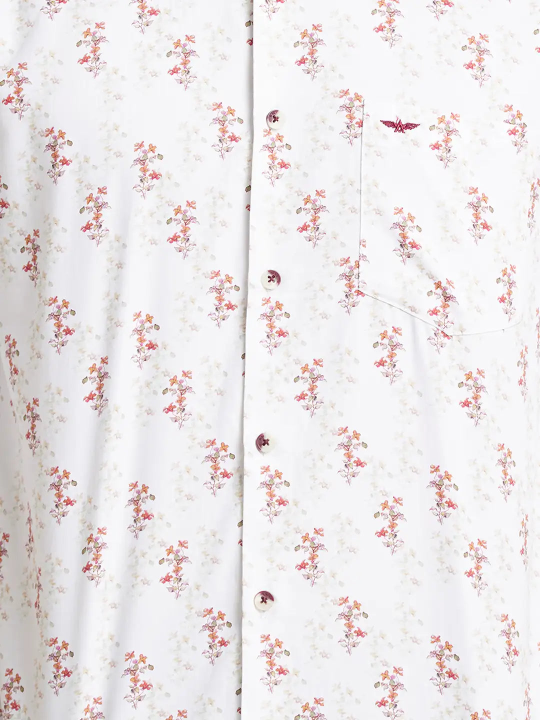 Park Avenue Men White Slim Fit Cotton Casual Shirt