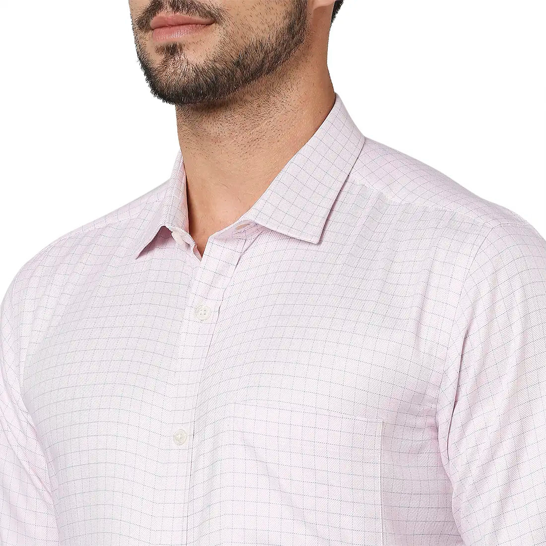 Men Red Slim Fit Checks Cotton Shirts