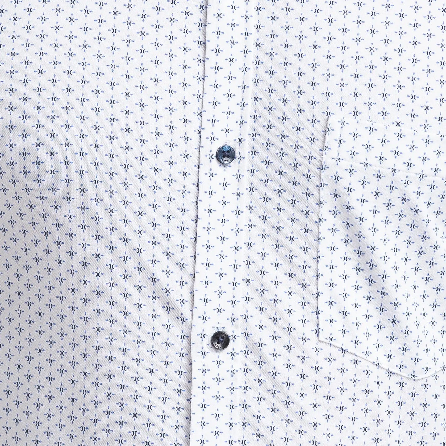 Men White Slim Fit Print Cotton Blend Shirts