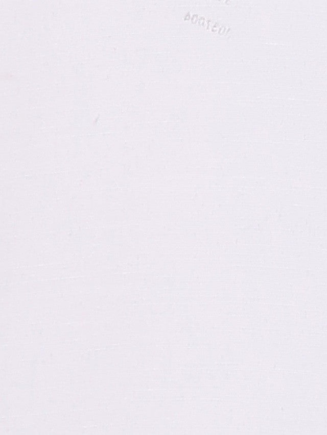 Park Avenue White Solid Slim Fit Full Sleeve Cotton Blend Shirt