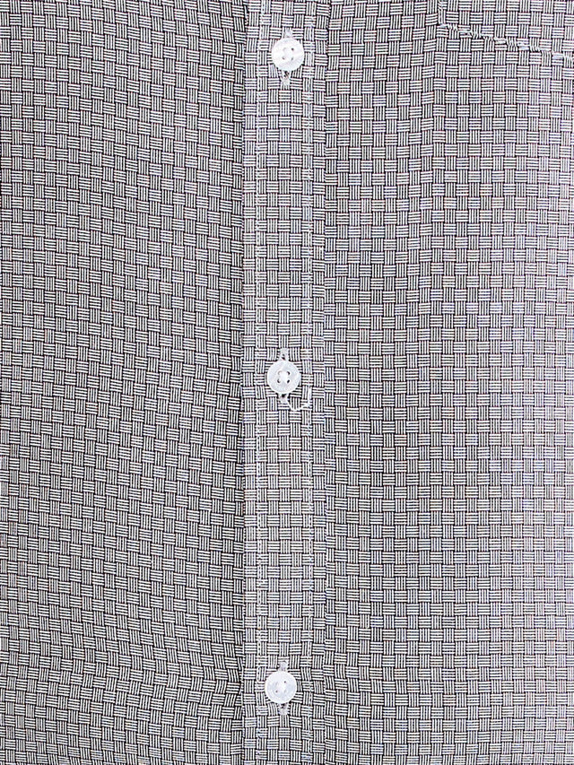 Park Avenue Grey Structure Slim Fit Cotton Blend Formal Shirt