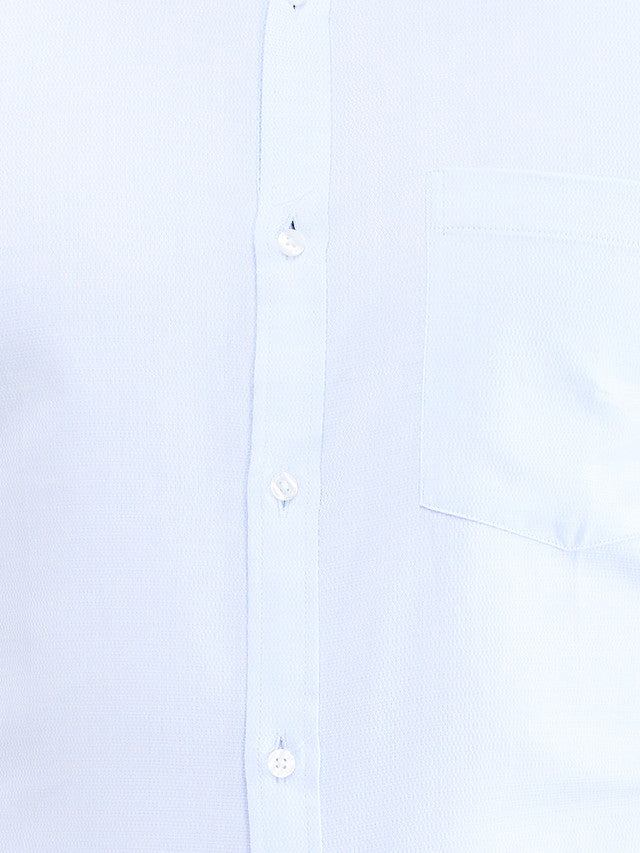 Park Avenue Blue Structure Slim Fit Cotton Formal Shirt