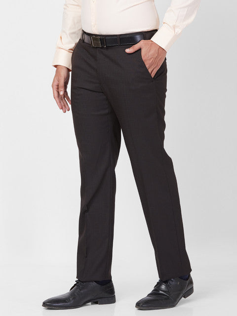 Park Avenue Men Brown Regular Fit Solid Trouser