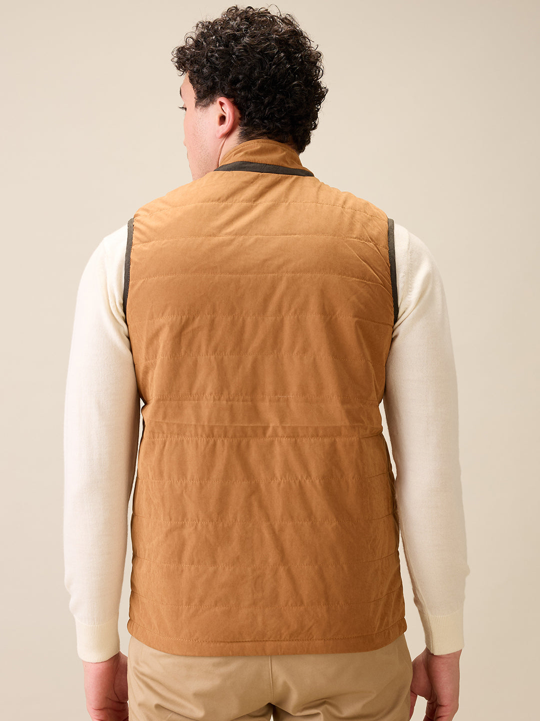 Raymond Men Green Contemporary Fit Polyester Jacket