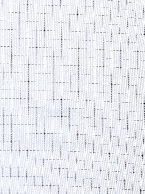 Men Blue Slim Fit Checks Cotton Shirts