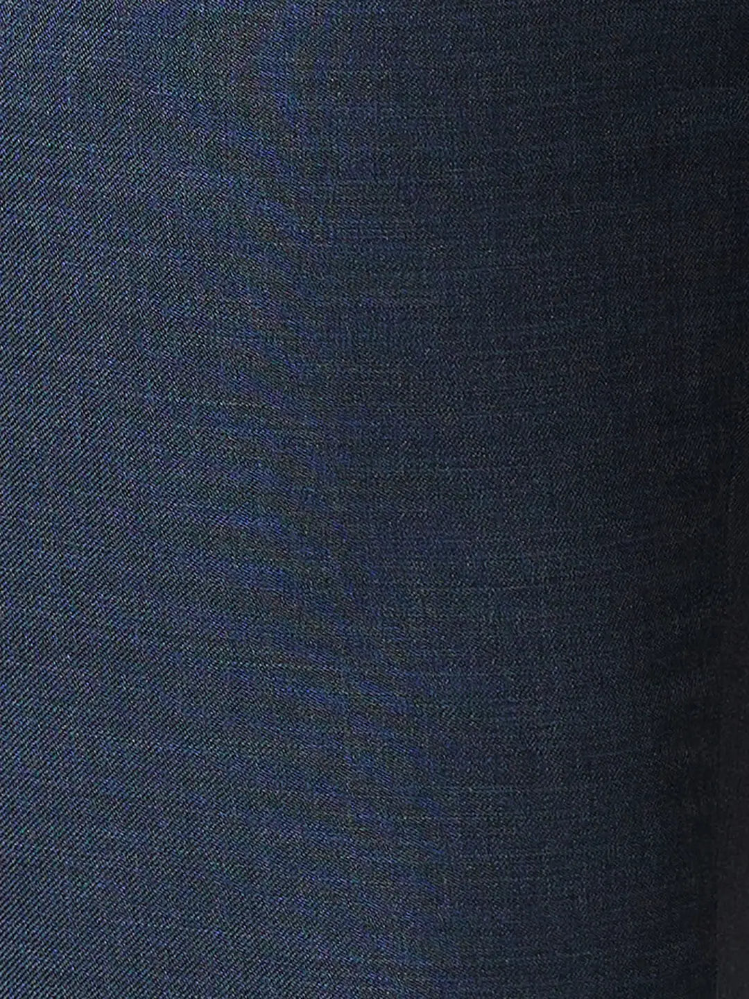 Raymond Men Blue Solid Slim Fit Polyester Blend Trousers