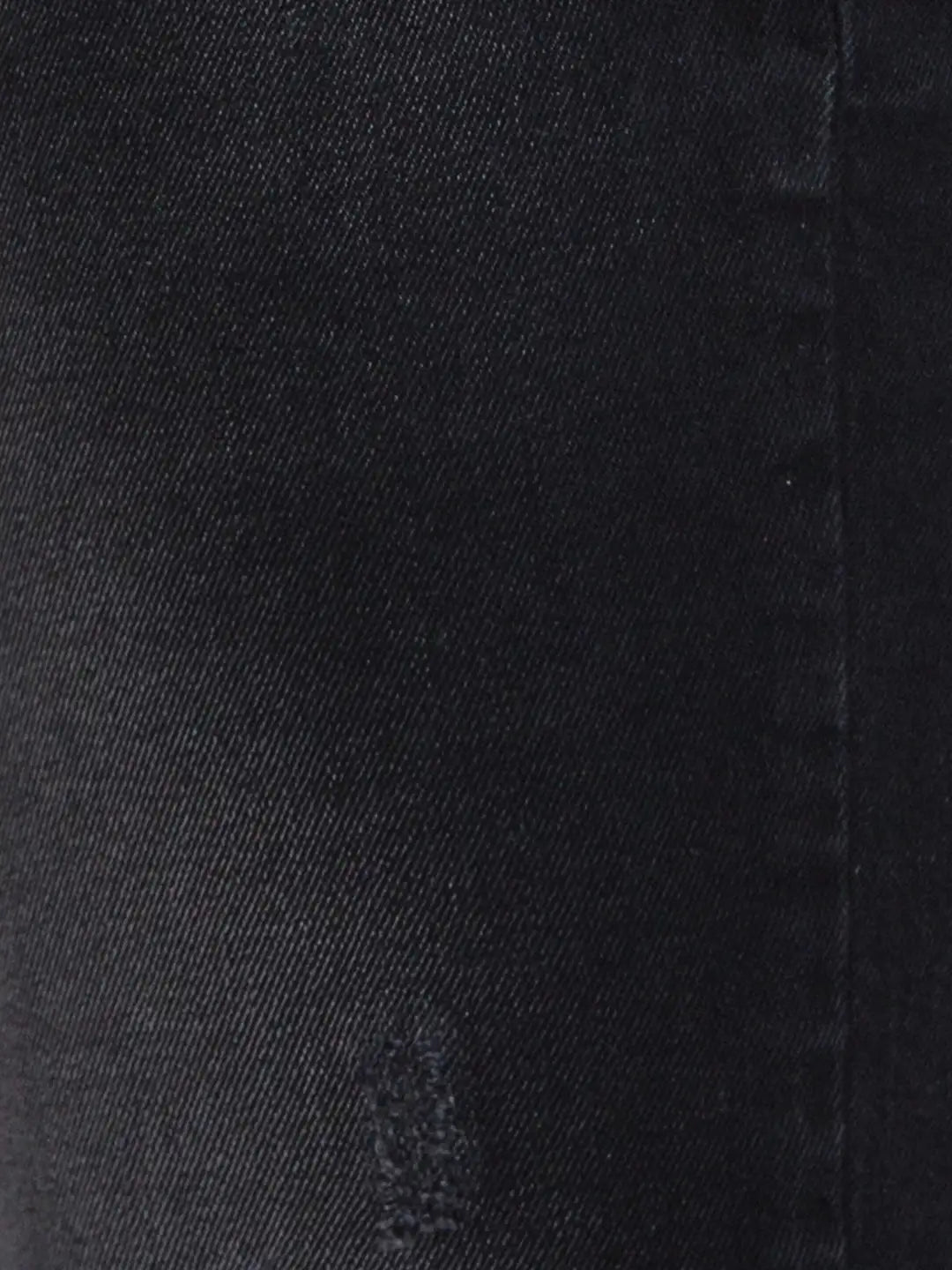 Men Black Skinny Cropped Fit Twill Cotton Blend Jeans
