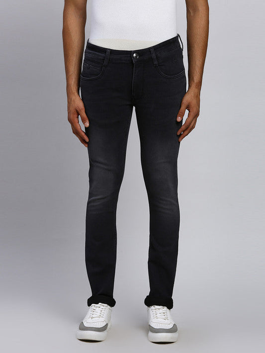 Parx Men Black Solid Skinny Fit Jeans