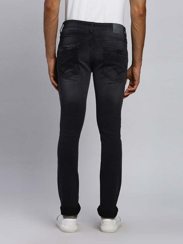 Parx Men Black Solid Skinny Fit Jeans
