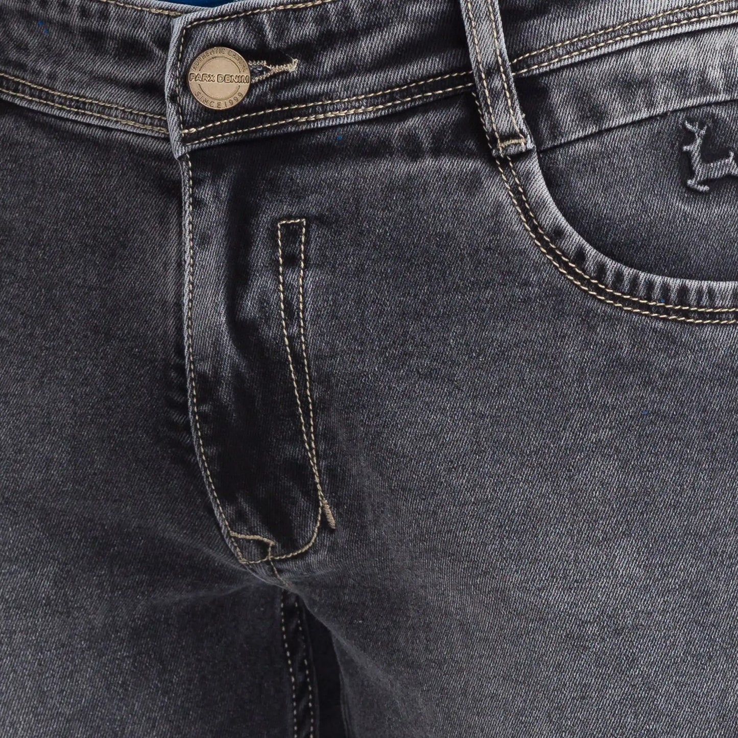 Men Black Slim Tapered Fit Twill Cotton Blend Jeans