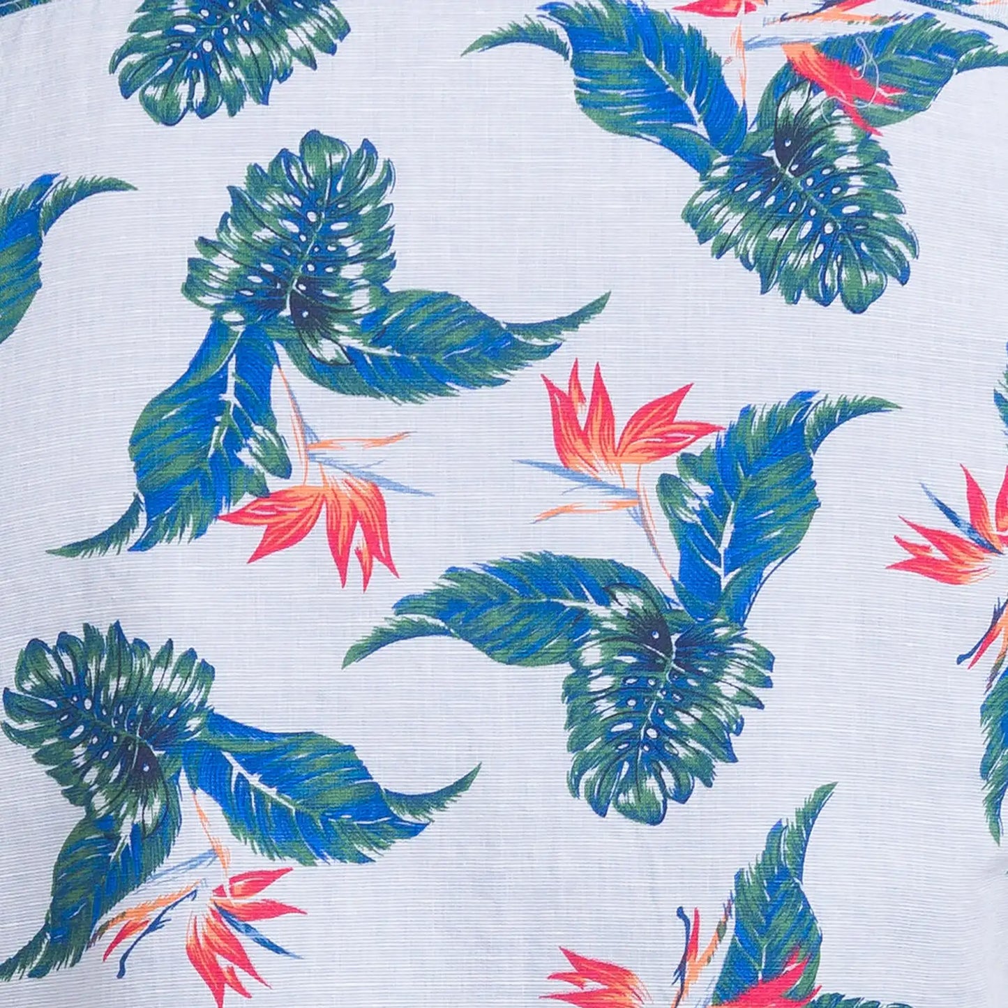 Men Blue Slim Fit Print Cotton Blend Half Sleeve Shirts