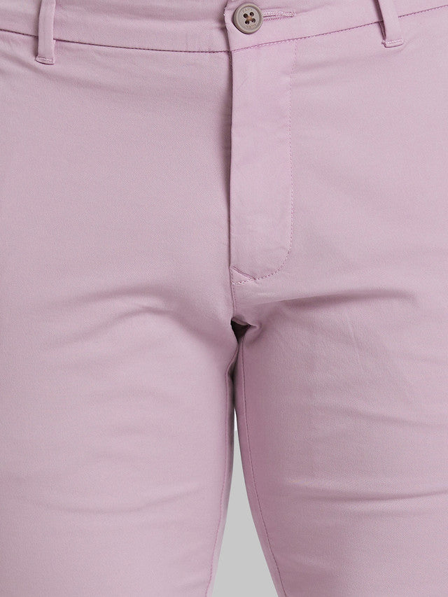 Parx Men Red Solid Tapered Fit Trouser