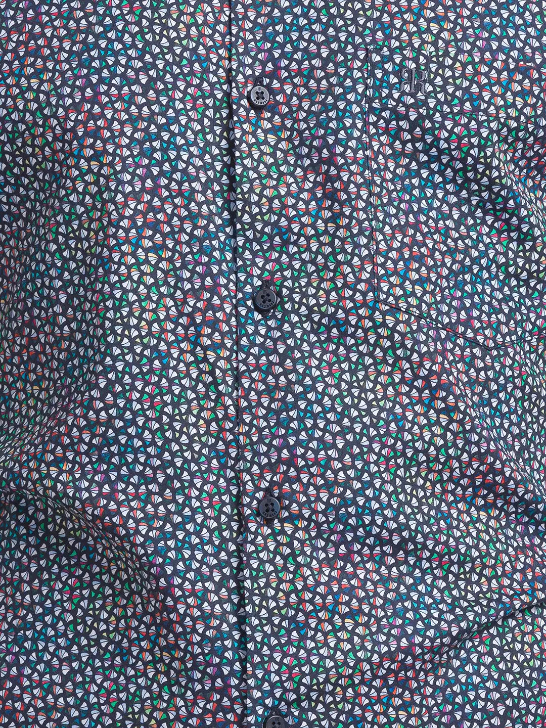 Men Blue Contemporary Fit Print Cotton Shirts