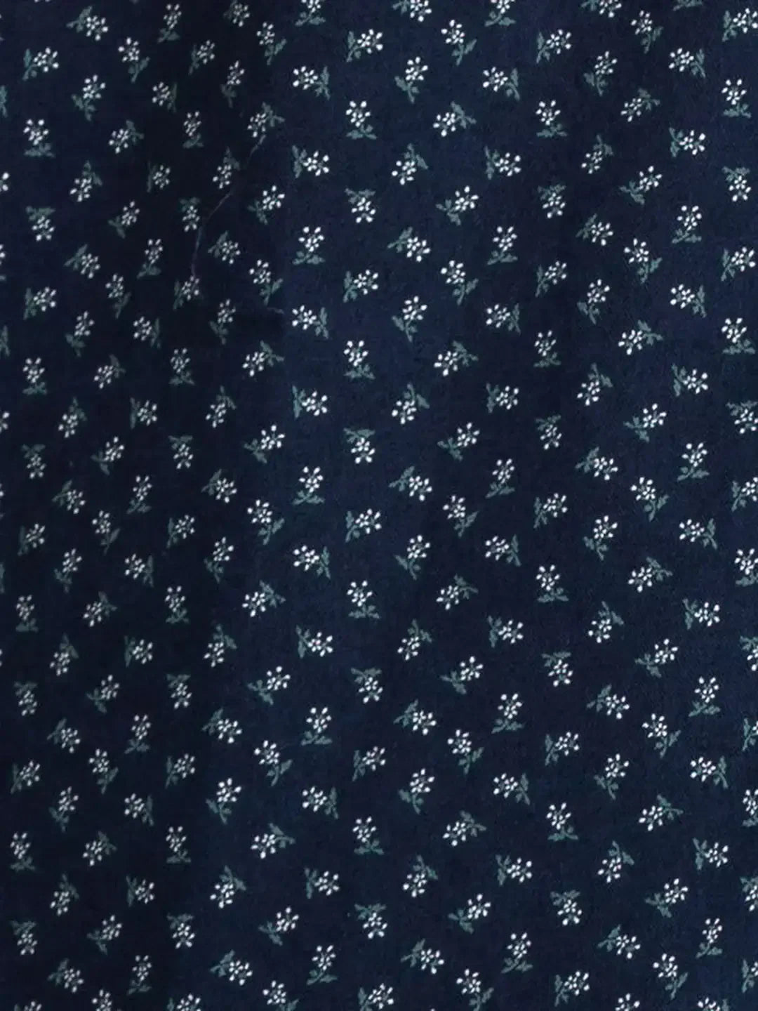 Men Blue Slim Fit Print Cotton Full Sleeve Shirts