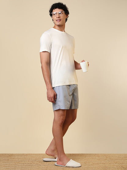 Sleepz Men Blue Printed Regular Fit Cotton Boxer