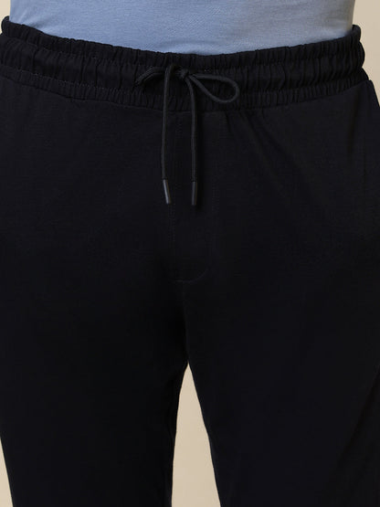 Sleepz Men Blue Solid Regular Fit Cotton Trackpant      