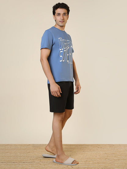 Sleepz Men Multi-Colour Printed Cotton Garment Kit