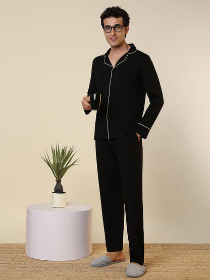 Sleepz Men Multi-Colour Solid Cotton Blend Garment Kit