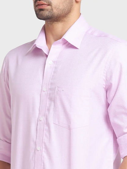 Men Red Tailored Fit Checks Cotton Full Sleeve Shirts