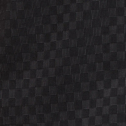 Men Black Regular Fit Dobby Cotton Full Sleeves Shirts