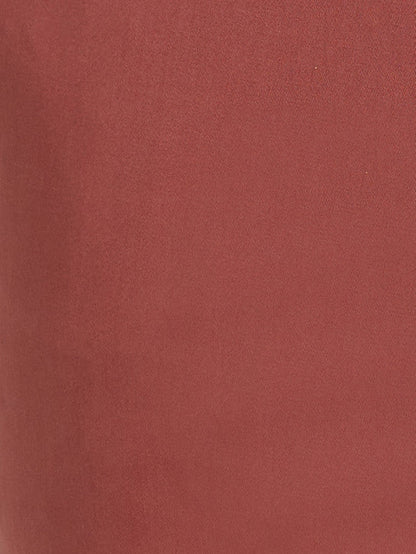 Colorplus Men Orange Solid Slim Fit Trouser