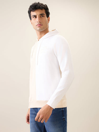 Park Avenue Men Brown Cut & Sew Slim Fit Cotton Blend Sweatshirt