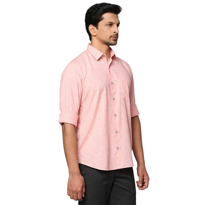 Park Avenue Men Pink Slim Fit Lyocell Blend Casual Shirt