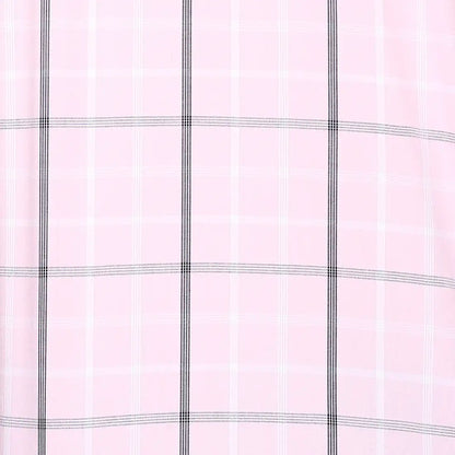 Park Avenue Men Pink Checks Slim Fit Cotton Blend Casual Shirt