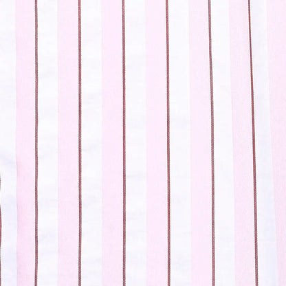 Park Avenue Men Pink Striped Slim Fit Cotton Casual Shirt