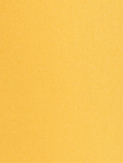 Park Avenue Men Yellow Solid Slim Fit Full Sleeve Cut Away Collar Shirt