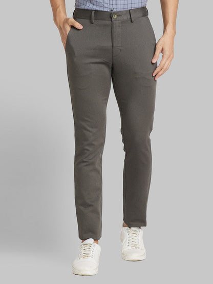 Park Avenue Green Printed Neo Fit Cotton Blend Trouser