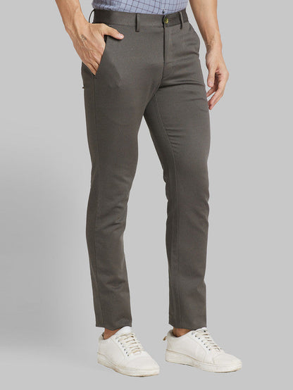Park Avenue Green Printed Neo Fit Cotton Blend Trouser