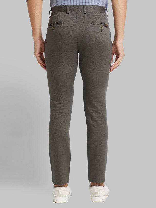 Park Avenue Green Printed Neo Fit Cotton Blend Trouser