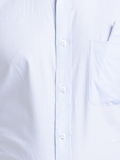 Park Avenue Blue Structure Luxus Fit Cotton Formal Shirt