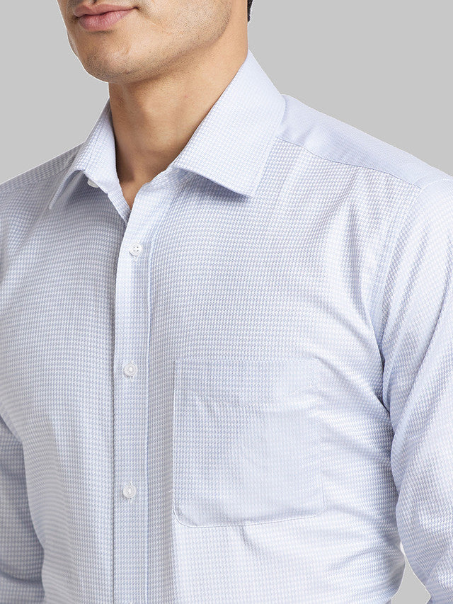 Park Avenue Grey Structure Luxus Fit Cotton Formal Shirt