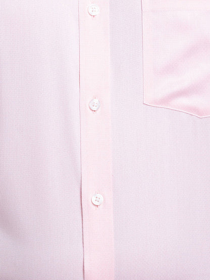 Park Avenue Red Structure Regular Fit Cotton Formal Shirt