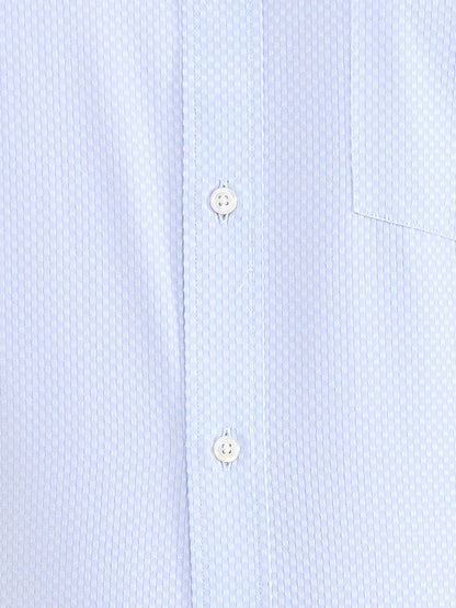 Park Avenue Blue Structure Regular Fit Cotton Formal Shirt
