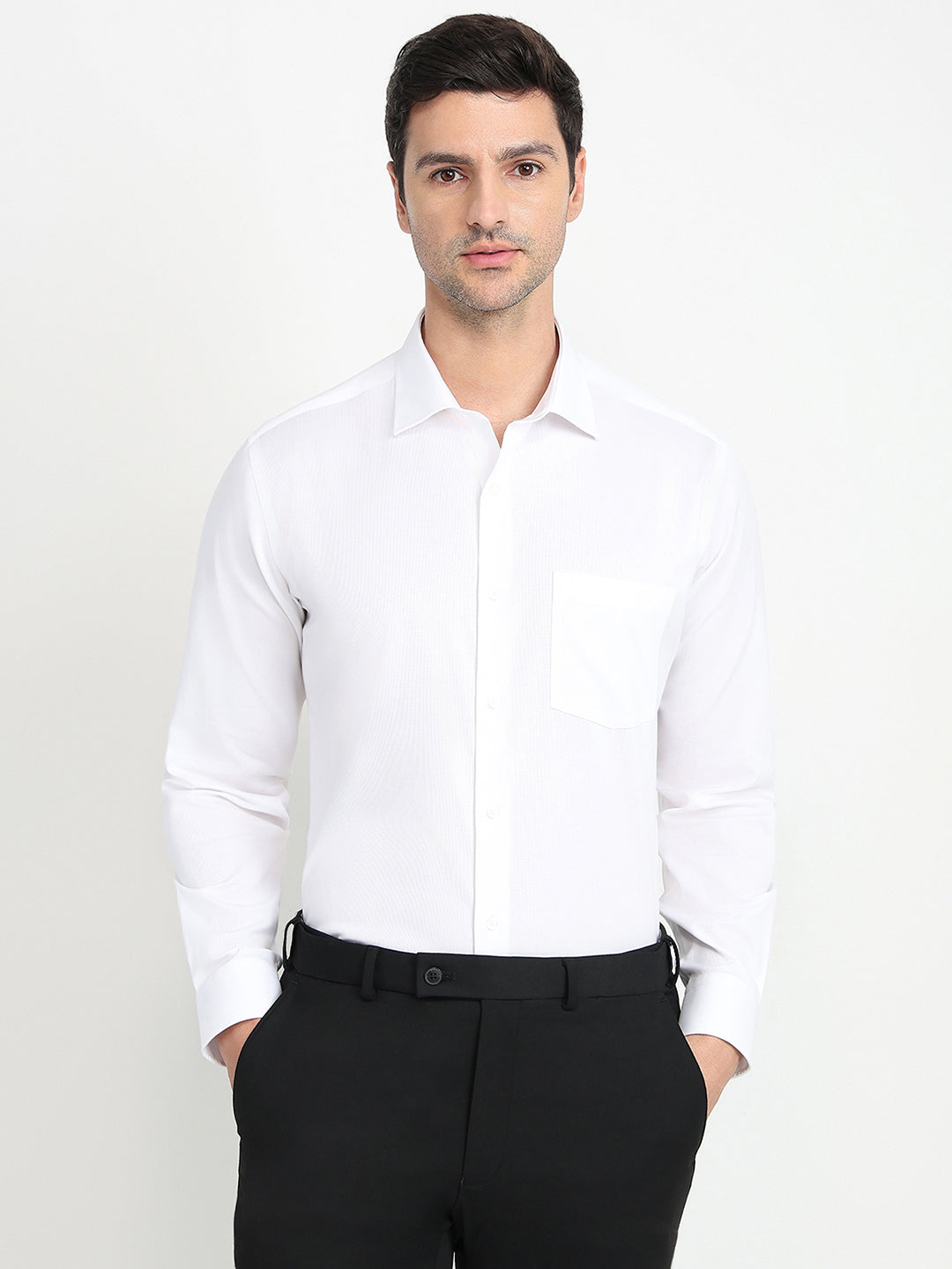 Park Avenue Men Yellow Checks Regular Fit Cotton Full Sleeve Ainsley Collar Formal Shirt