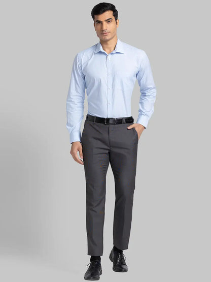 Men Blue Slim Fit Stripe Cotton Blend Shirts