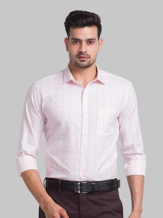 Men Red Slim Fit Checks Cotton Shirts