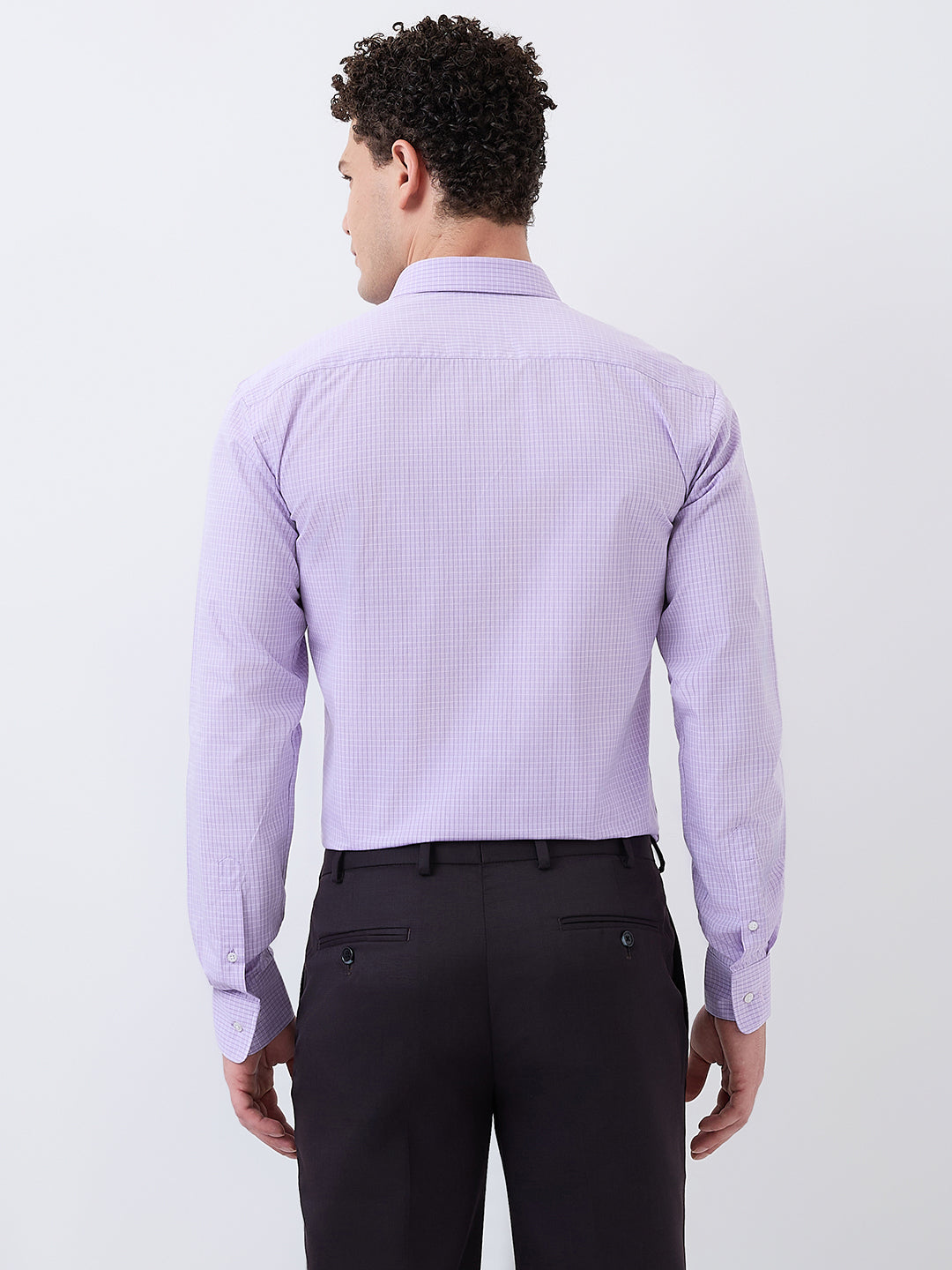 Park Avenue Men Purple Slim Fit Cotton Formal Shirt