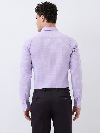 Park Avenue Men Purple Slim Fit Cotton Formal Shirt