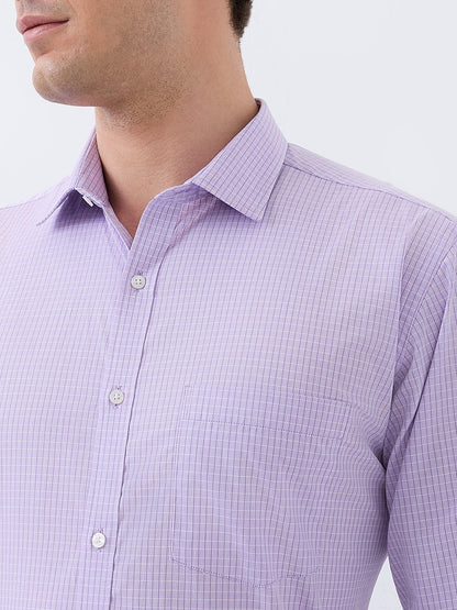 Park Avenue Men Purple Slim Fit Cotton Formal Shirt
