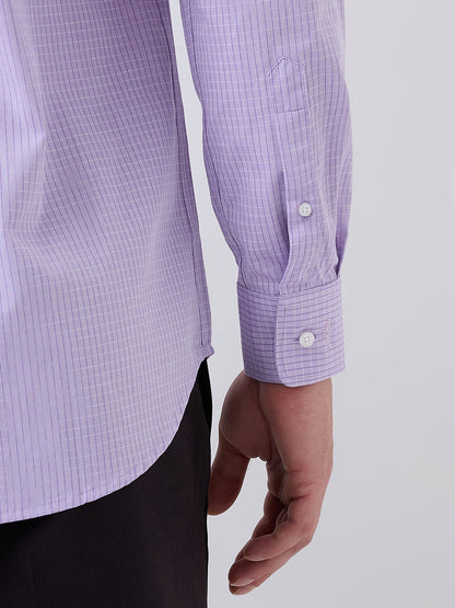 Park Avenue Men Purple Slim Fit Cotton Formal Shirt