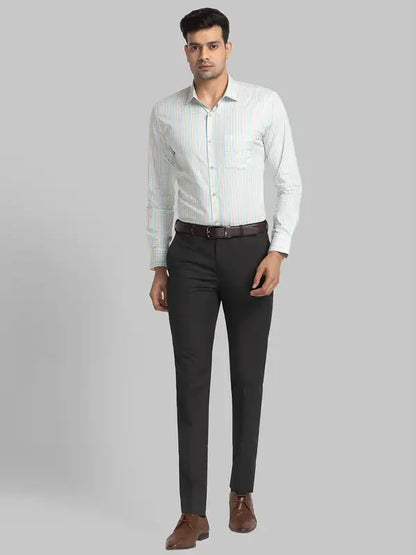 Men Green Slim Fit Checks Cotton Shirts