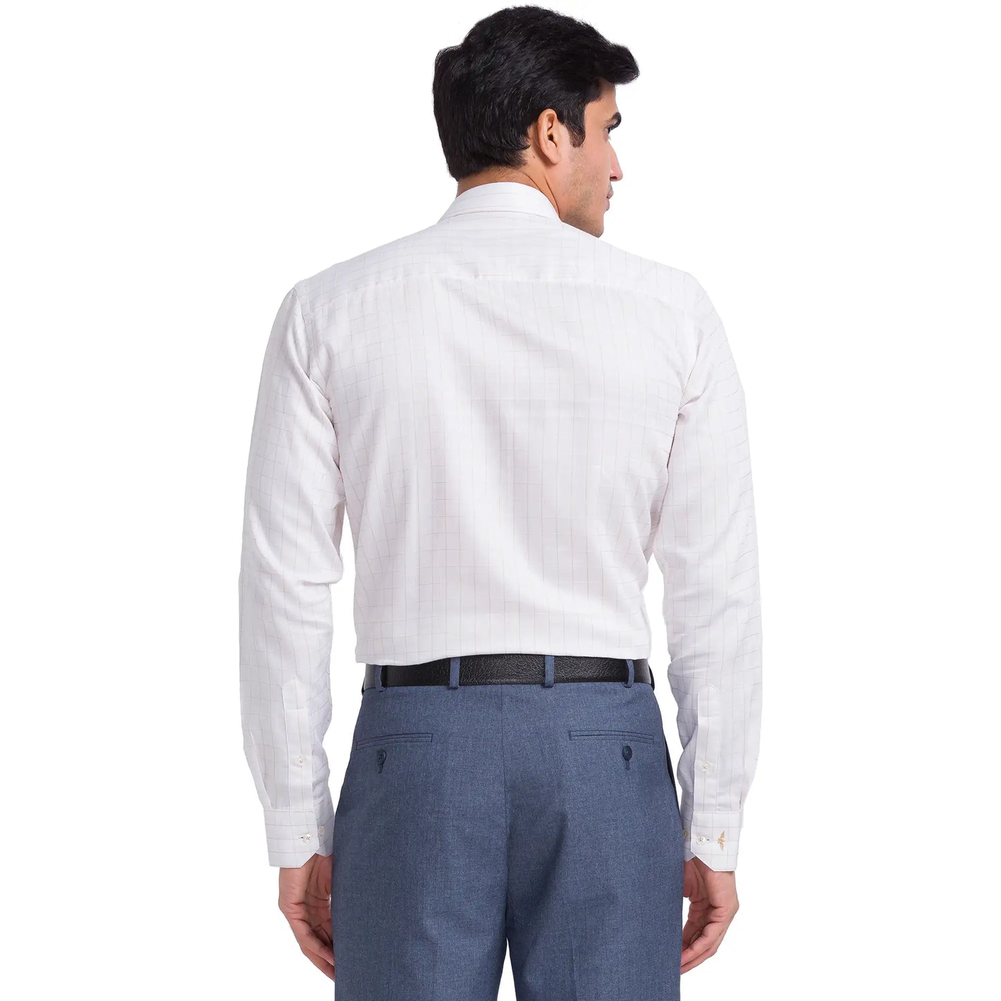 Park Avenue Men White Cotton Formal Shirt