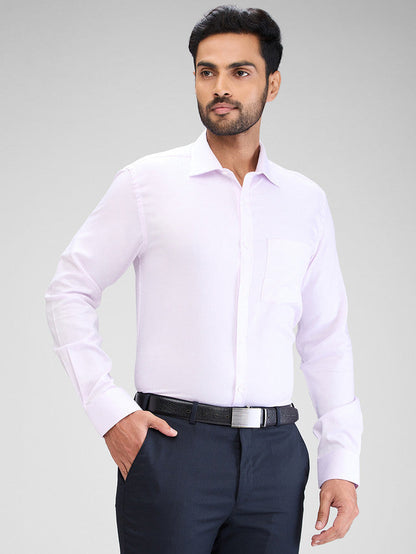 Park Avenue Purple Structure Slim Fit Cotton Formal Shirt