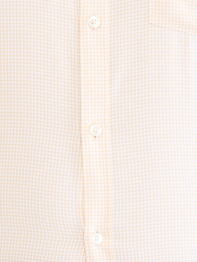 Park Avenue Men Brown Structured Slim Fit Cotton Formal Shirt