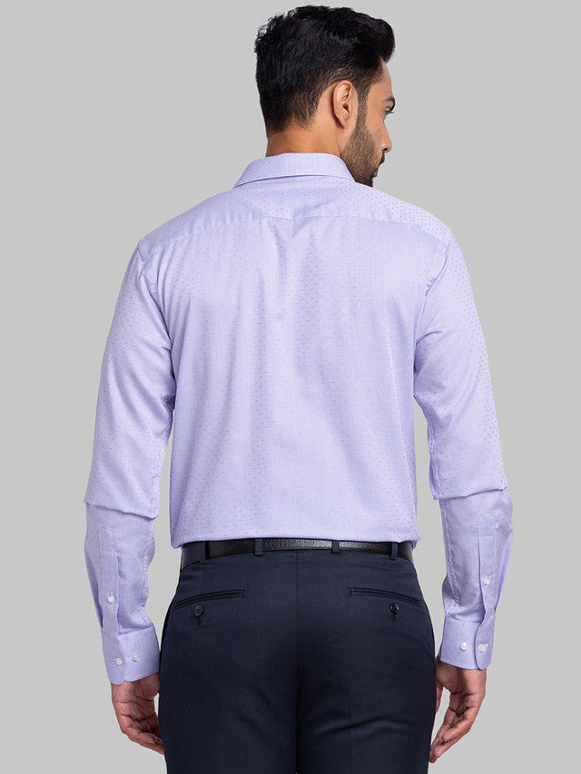Park Avenue Purple Structure Slim Fit Cotton Formal Shirt